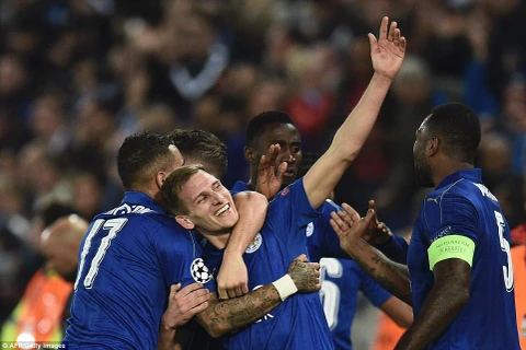 Leicester City viết cổ tích với kỳ tích vào tứ kết Champions League. (Nguồn: AFP/Getty Images)