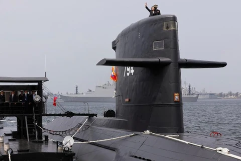 Bà Thái Anh Văn gọi việc khởi công dự án tàu ngầm nói trên là một "thời khắc lịch sử.". (Nguồn: Reuters)