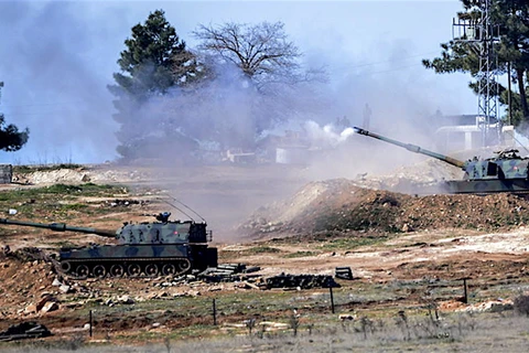 Quân đội Thổ Nhĩ Kỳ tham chiến ở Syria. (Nguồn: aranews.net)