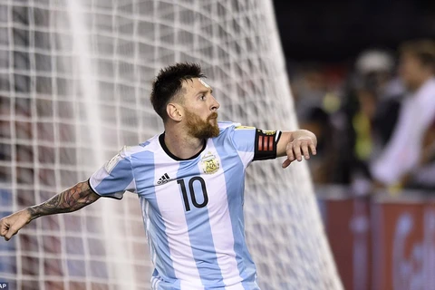 Messi ghi bàn cho Argentina. (Nguồn: AP)
