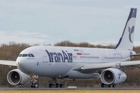 Máy bay chở khách Airbus A330 thứ 3 về đến Iran. (Nguồn: mehrnews.com)