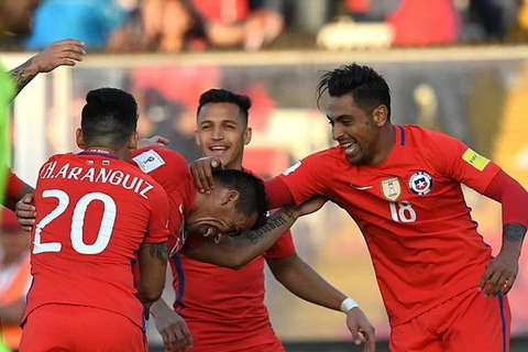 Chile đánh bại Venezuela 3-1. (Nguồn: AFP/Getty Images)