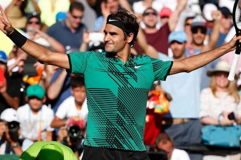 Federer vào bán kết Miami Open 2017. (Nguồn: AP)