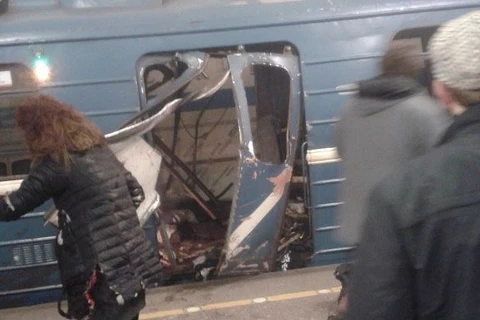 TASS: ít nhất 10 người chết trong vụ nổ tàu điện ngầm ở St Petersburg