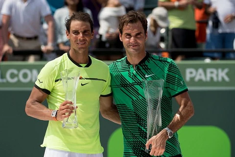 Federer và Nadal cùng thăng tiến trên bảng xếp hạng ATP. (Nguồn: Getty Images)