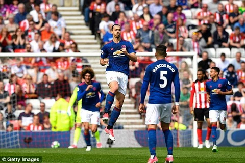 Ibrahimovic lại lập công ghi bàn cho Manchester United. (Nguồn: Getty Images)
