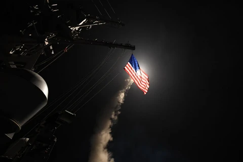 Mỹ tân công vào Syria bằng tên lửa Tomahawk. (Nguồn: Getty Images)