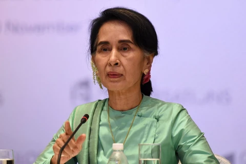 Bà Aung San Suu Kyi, Cố vấn Nhà nước Myanmar. (Nguồn: AFP)