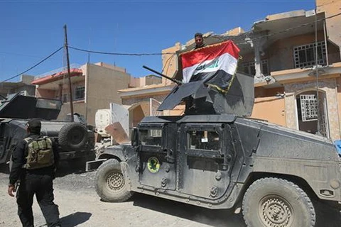 Lực lượng quân đội chính phủ Iraq ở Mosul. (Nguồn: AFP)