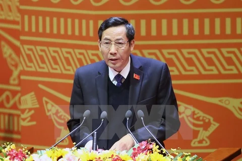 Ông Thuận Hữu, Ủy viên Trung ương Đảng, Tổng Biên tập báo Nhân Dân, Chủ tịch Hội Nhà báo Việt Nam. (Nguồn: TTXVN)
