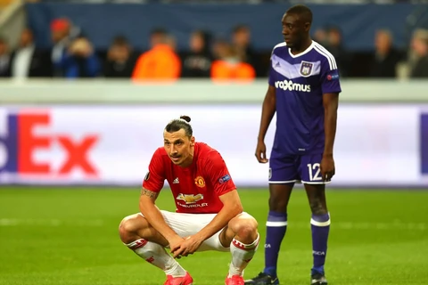 Ibrahimovic không thể giúp Manchester Unied giành chiến thắng. (Nguồn: Getty Images)