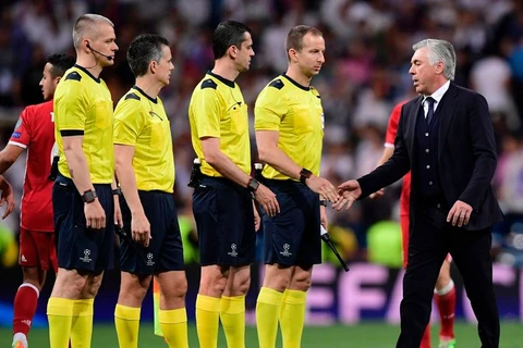 Ancelotti không hài lòng với các trọng tài. (Nguồn: AFP)