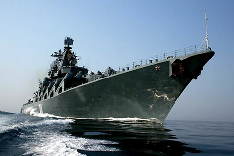 Tàu tuần dương tên lửa Varyag của Nga. (Nguồn: pravdareport.com)