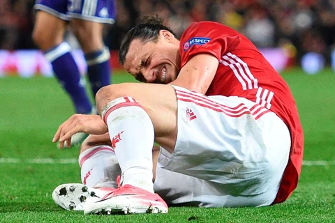 Ibrahimovic có nguy cơ nghỉ hết mùa giải. (Nguồn: AP)