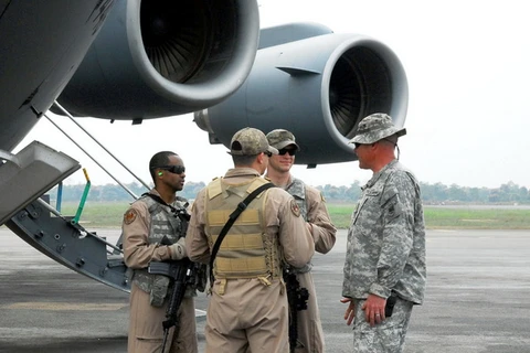Lực lượng an ninh Mỹ ở Cộng hòa Trung Phi. (Nguồn: AP)