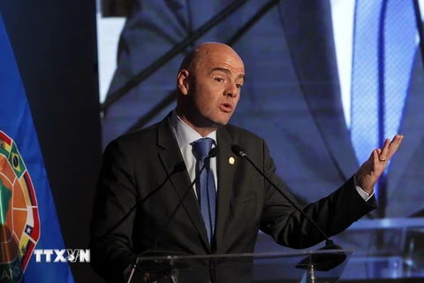 Chủ tịch Liên đoàn bóng đá thế giới (FIFA) Gianni Infantino. (Nguồn: AFP/Getty Images)