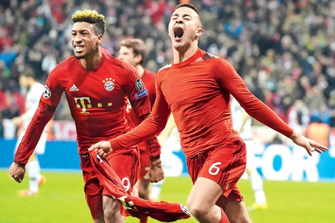 Thiago và Coman sẽ gắn bó lâu dài với Bayern. (Nguồn: Getty Images)