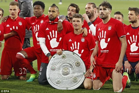 Bayern vô địch Bundesliga 5 năm liên tiếp. (Nguồn: EPA)