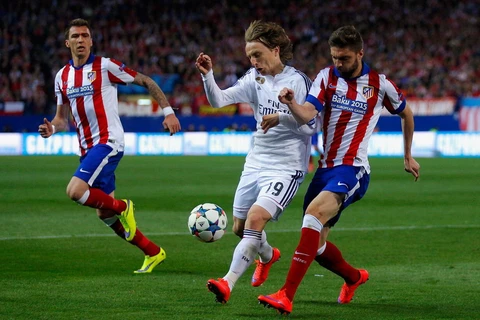 Hai đội bóng của thành Madrid phải quyết đấu tranh vé vào chung kết Champions League. (Nguồn: Getty Images)
