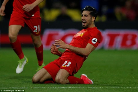 Emre Can mang 3 điểm quan trọng về cho Liverpool. (Nguồn: Reuters)