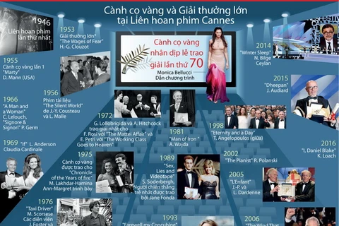 [Infographics] Cành cọ vàng và Giải thưởng lớn tại LHP Cannes