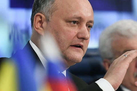Tổng thống Moldova Igor Dodon. (Nguồn: Sputnik)