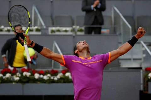 Nadal vào tứ kết sau khi đánh bại Nick Kyrgios. (Nguồn: Reuters)