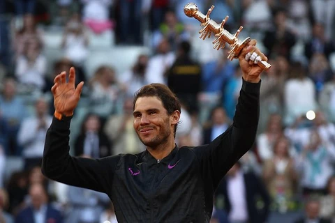 Nadal đăng quang tại Madrid Masters 2017. (Nguồn: Getty Images)