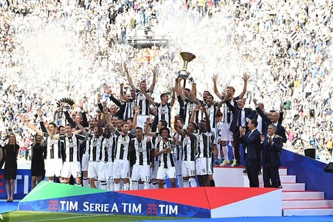 Juventus vô địch Serie A mùa giải 2016-17. (Nguồn: EPA)