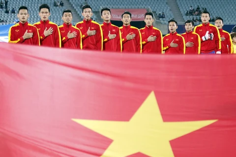 U20 Việt Nam đã có màn ra mắt sân chơi World Cup tuyệt vời. (Ảnh: Minh Tiến/TTXVN)