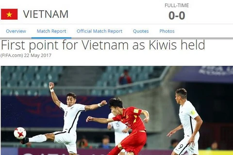 FIFA ca ngợi U20 Việt Nam. (Nguồn: FIFA.com)
