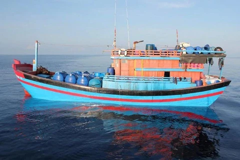 Một chiếc tàu cá của Việt Nam bị phía Malaysia bắt giữ. (Nguồn: New Straits Times)