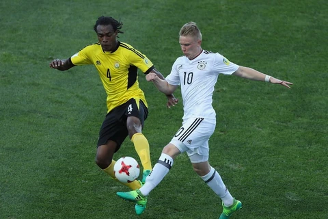 U20 Đức (áo trắng) thắng nhưng vẫn phải xếp thứ 3. (Nguồn: Getty Images)