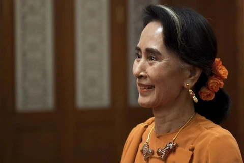 Cố vấn Nhà nước Myanmar Aung San Suu Kyi. (Nguồn: AFP)