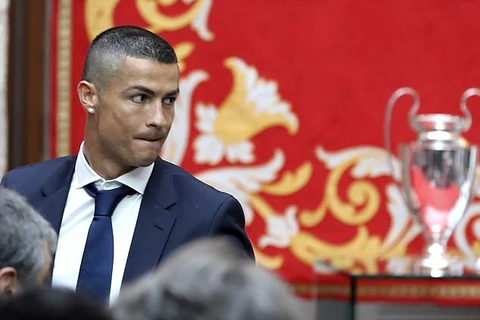 Ronaldo quyết định cắt trụi tóc sau khi cùng Real Madrid vô địch Champions League. (Nguồn: EPA)