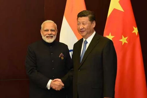 Thủ tướng Ấn Độ Narendra Modi và Chủ tịch Trung Quốc Tập Cận Bình. (Nguồn: ndtv.com)