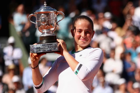 Jelena Ostapenko vô địch Roland Garros ở tuổi 20. (Nguồn: Getty Images)