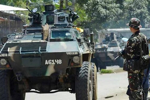 Lực lượng binh sỹ Philippines chống phiến quân. (Nguồn: AFP) 