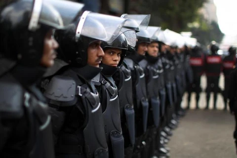 Lực lượng cảnh sát Ai Cập. (Nguồn: AP)