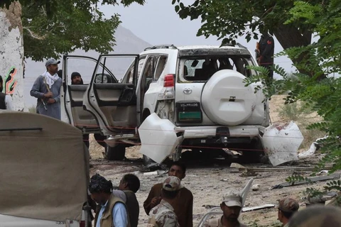 Hiện trường vụ đánh bom ở Pakistan. (Nguồn: AFP)