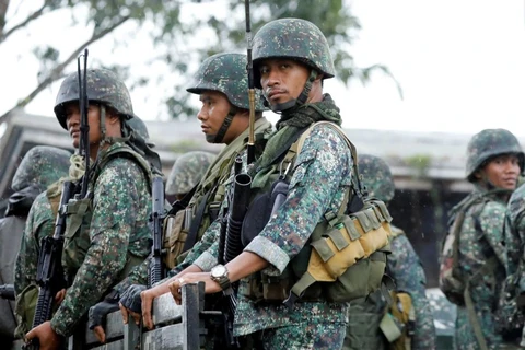 Lực lượng quân đội Philippines ở Marawi. (Nguồn: abc.net.au)