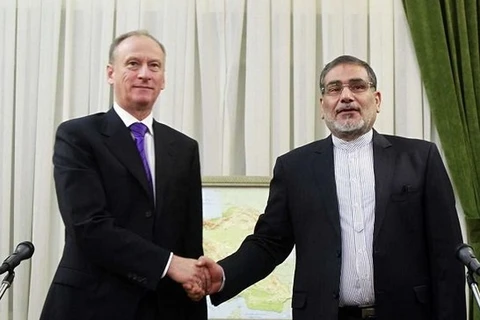 Thư ký Hội đồng An ninh Nga Nikolai Patrushev và người đồng cấp Iran Ali Shamkhani. (Nguồn: mehrnews.com)