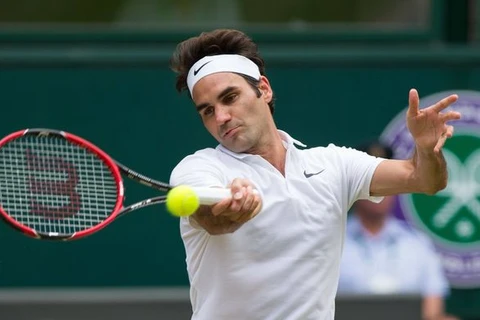 Federer thẳng tiến vào vòng 2 Wimbledon. (Nguồn: AP)