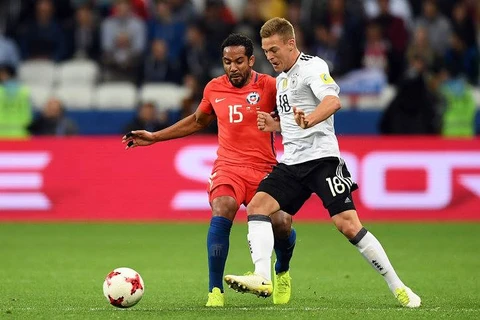 Kimmich, nhân tố không thể thiếu của Jogi Löw bên cánh phải tuyển Đức. (Nguồn: Sport1)