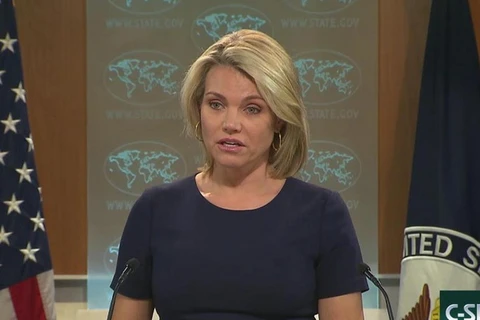 Nữ phát ngôn viên Bộ Ngoại giao Mỹ Heather Nauert. (Nguồn: c-span.org)