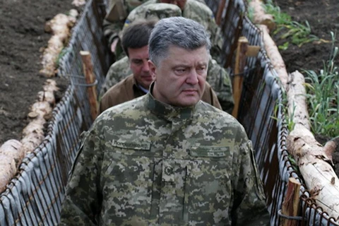 Tổng thống Ukraine Petro Poroshenko. (Nguồn: AP)