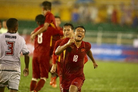 Cận cảnh U23 Việt Nam hạ U23 Timor Leste sau màn "thủy chiến"