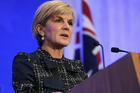 Ngoại trưởng Australia Julie Bishop. (Nguồn: EPA)