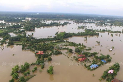Nhiều vùng bị nhấn chìm tại Thái Lan. (Nguồn: bangkokpost.com)