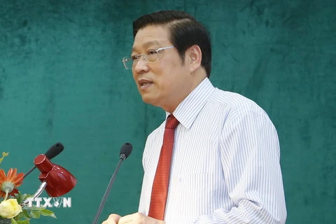 Ông Phan Đình Trạc, Ủy viên Trung ương Đảng, Phó Trưởng ban Thường trực Ban Chỉ đạo Trung ương về phòng, chống tham nhũng. (Ảnh: Doãn Tấn/TTXVN)